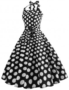 Vestido De Bolinha Anos 60 Festa Vintage Retrô Bola 50 PIN37 2