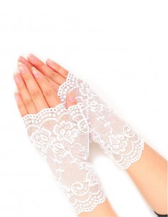 Luva Renda Meio Dedo Curta Aberta 02 20