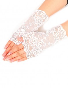 Luva Renda Meio Dedo Curta Aberta 02 20 2