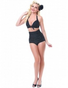 Biquini Vintage Hot Pant Retrô Bolas Bikini Cintura Alta B10 2