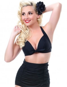 Biquini Vintage Hot Pant Retrô Bolas Bikini Cintura Alta B10