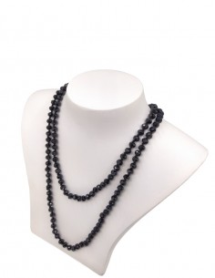 Colar de Pedras Cristais Black Com Duas Voltas 2