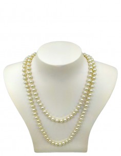 Colar de Pérola Com Duas Voltas Festa de Fantasia Retrô Anos 60