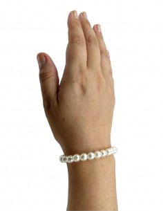 Pulseira de Pérola Com Elástico Festa de Fantasia Retrô Anos 60