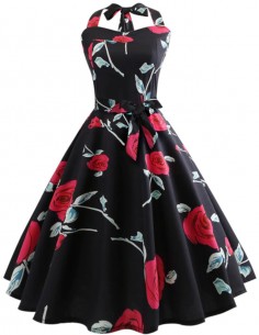 Vestido Vintage Retro Floral