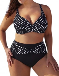 Biquini Retro Vintage Bolinhas Maiô Anos 60 B15 001