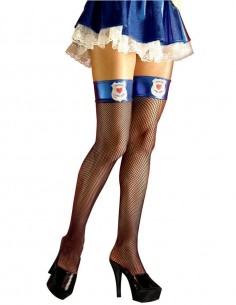 Meia Calça Policial Arrastão Sexy Festa Fantasia 01