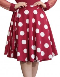 Saia De Bolinha Tamanho...