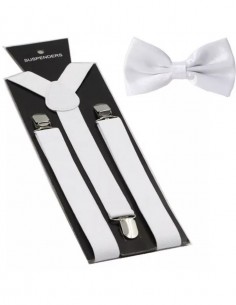Suspensório + Gravata Borboleta Festa Retrô Anos 60 Vintage 2