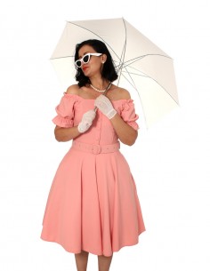 Vestido Retro Vintage Anos 60 Festa Baile Fantasia Cosplay Blogueira V10 04