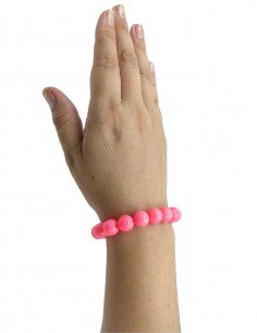 Pulseira de Bolas Com Elástico