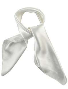 Lenço de Pescoço Liso Branco 23 2