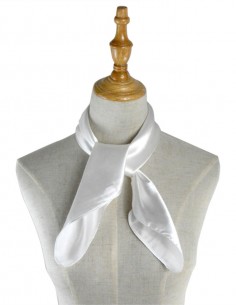 Lenço de Pescoço Liso Branco 23