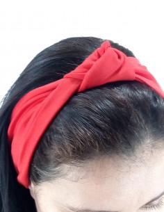 Faixa Cabelo Turbante Com Nó Retro Anos 60 Bola Festa Tiara 63