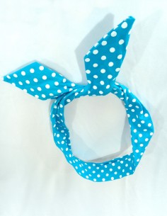 Tiara Lenço De Cabelo Aramada Pin Up Retrô Anos 60 Bolinha 101 2