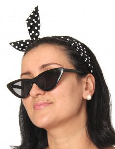 Tiara Lenço De Cabelo Aramada Pin Up Retrô Anos 60 Bolinha 2