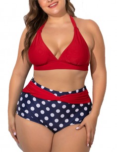 Biquini Retro Vintage Bolinhas Maiô Anos 60 B15 001