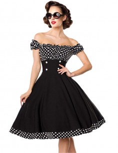 Vestido De Bolinha Anos 60 Festa Vintage Retrô Bola 50 PIN21 10