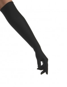 Luvas Em Lycra Cetim Extra Longa Festa Vintage Retrô Anos 60