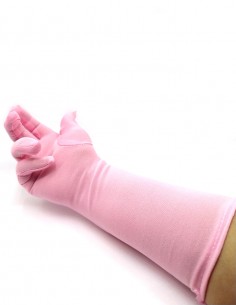 Luvas Helanca Média Festa Vintage Retrô Anos Baile 60 rosa 01 2