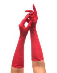 Luvas Em Cetim Média Festa Vintage Retrô Anos 60 Bolas 05