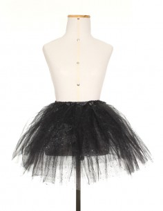 Saiote Anágua Tule Tutu Elástico Vestido Retro Bolas Anos 60