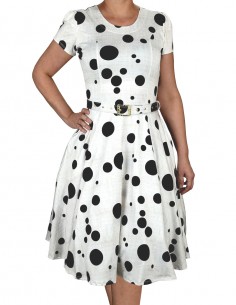 Vestido Feminino Retrô De Bolas Anos 60 Vintage Pinup 10 2