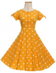 Vestido De Bolinha Anos 60 Festa Vintage Retrô Bola 50 PIN39 10