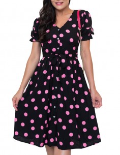 Vestido De Bolinha Anos 60 Festa Vintage Retrô Bola 50 Pin17 11