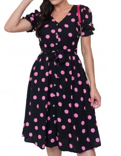 Vestido De Bolinha Anos 60 Festa Vintage Retrô Bola 50 Pin17 11 2