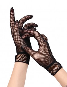 Luva Renda Sensual Curta Cosplay Rock Sexy Noiva Festa Renda