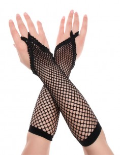 Luva Renda Sensual Longa Arrastão Cosplay Rock Sexy Festa 01 08 2