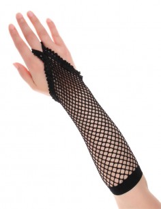 Luva Renda Sensual Longa Arrastão Cosplay Rock Sexy Festa 01 08