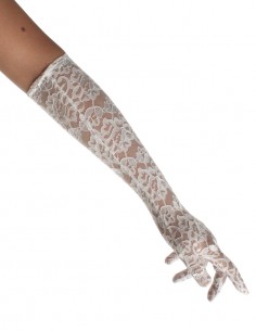 Luva Renda Sensual Média Cosplay Rock Sexy Noiva Festa 29