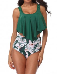 Biquini Maiô Plus Size Bikini Flores Moda Praia Floral 20