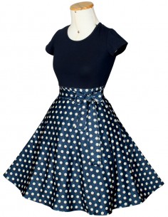 Vestido De Bolinha Anos 60 Festa Vintage Retrô Bola 50 P51 10 2