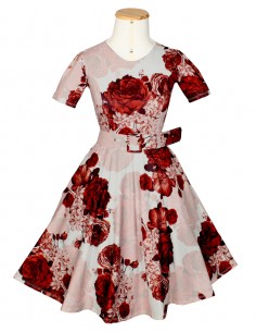 Vestido Retro Vintage Rockabilly Floral Ano 60 Rodado Plus Size P62 10