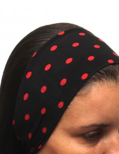 Faixa Cabelo Turbante Com Nó Retro Anos 60 Bolinhas Festa Tiara 06 2