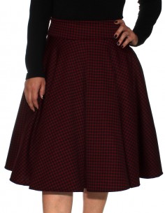 Saia Feminina Xadrez Retrô Anos 60 Vintage Pinup Cosplay 11