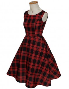 Vestido Casual Xadrez Retro Vintage Retrô V07 02 2