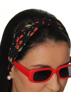 Faixa Cabelo Turbante Com Nó Retro Anos 60 Bola Festa Tiara 50