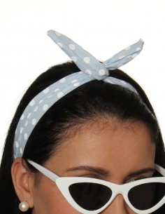 Tiara Lenço De Cabelo Aramada Pin Up Retrô Anos 60 Bolinha 91