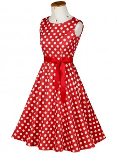Vestido De Bolinha Anos 60 Festa Vintage Retrô Bola 50 PIN32 29 2