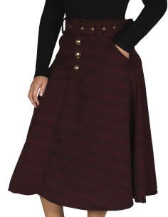 Saia Feminina Xadrez Retrô Anos 60 Vintage Pinup Cosplay 90