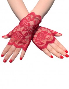 Luva Renda Meio Dedo Curta Aberta 02 29 2