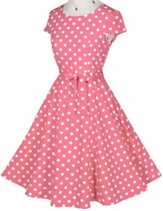 Vestido De Bolinha Anos 60 Festa Vintage Retrô Bola P45 49 2