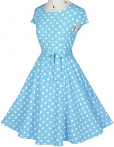 Vestido De Bolinha Anos 60 Festa Vintage Retrô Bola P45 69 2