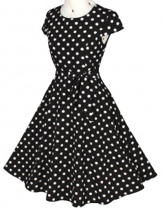 Vestido De Bolinha Anos 60 Festa Vintage Retrô Bola P45 07 2