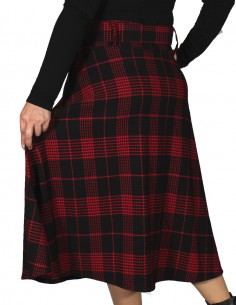 Saia Feminina Retrô De Bolas Anos 60 Vintage Pinup Fantasia 01 2