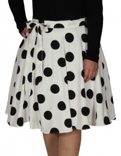 Saia Feminina Retrô De Bolas Anos 60 Vintage Pinup Fantasia 31